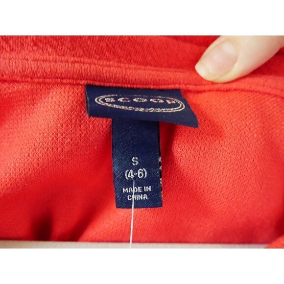 NWT SCOOP Balloon Sleeve Shirt Dress Neon Orange Small - Picture 4 of 4